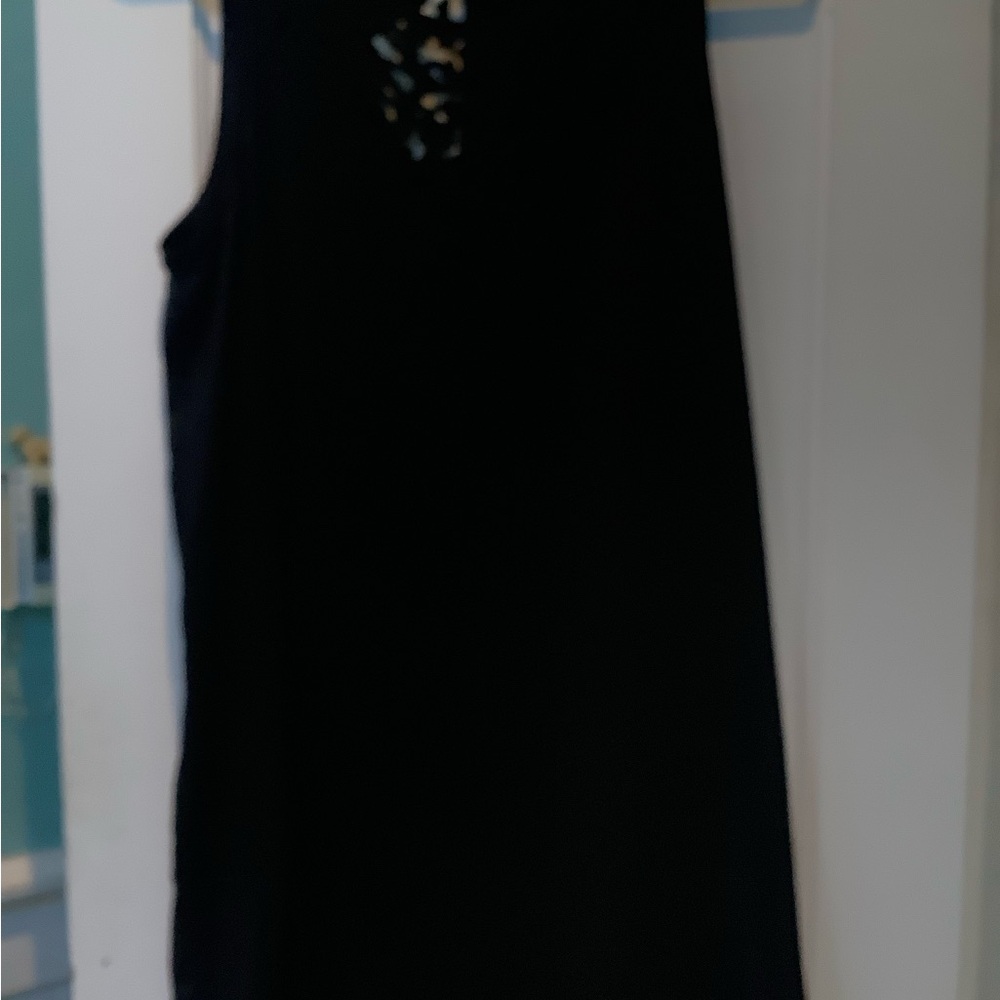 Joie Black Gayla Lace-Trim Dress